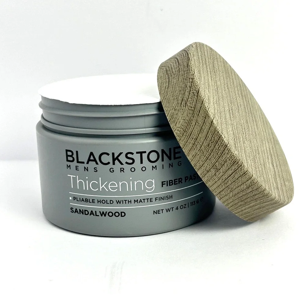 Blackstone Mens Grooming Thickening Fiber Hair‎ Paste Sandalwood 4 oz